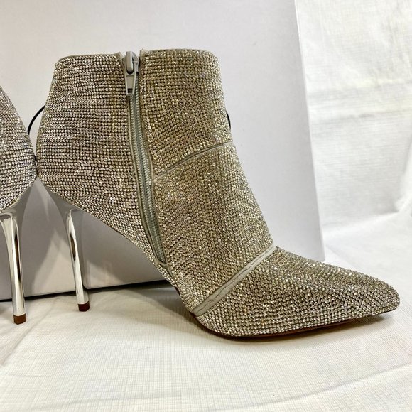GORGEOUS High-heel Rhinestone Bootie - Picture 9 of 16